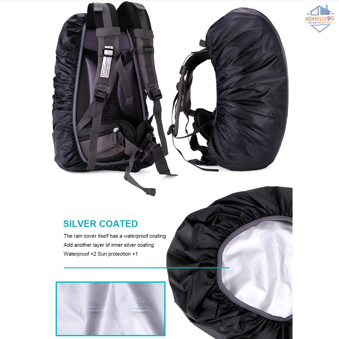 Waterproof Backpack Rain Cover with Buckle Strap – Dustproof, Windproof & UV Resistant