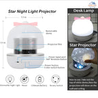 360° Rotating Starry Night Light – Magical Galaxy Projector 🌟🌙