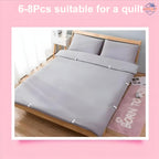 Anti-Slip Quilt Holder Clips – No-Slide Fasteners for Bedsheets, Blankets & Comforters (6 pcs set)