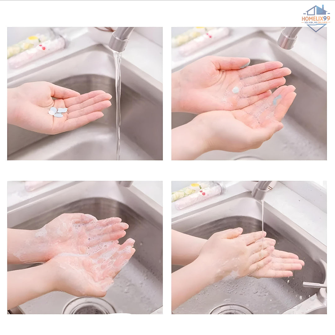 Apple-Shaped Travel Soft Paper Soap Flower – Pocket Hygiene on the Go
