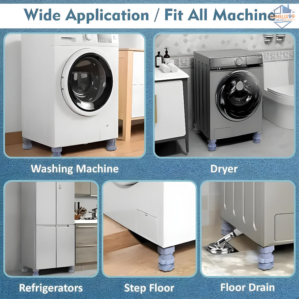Heavy-Duty Washing Machine Stand – Vibration-Free & Easy-Clean Laundry Base