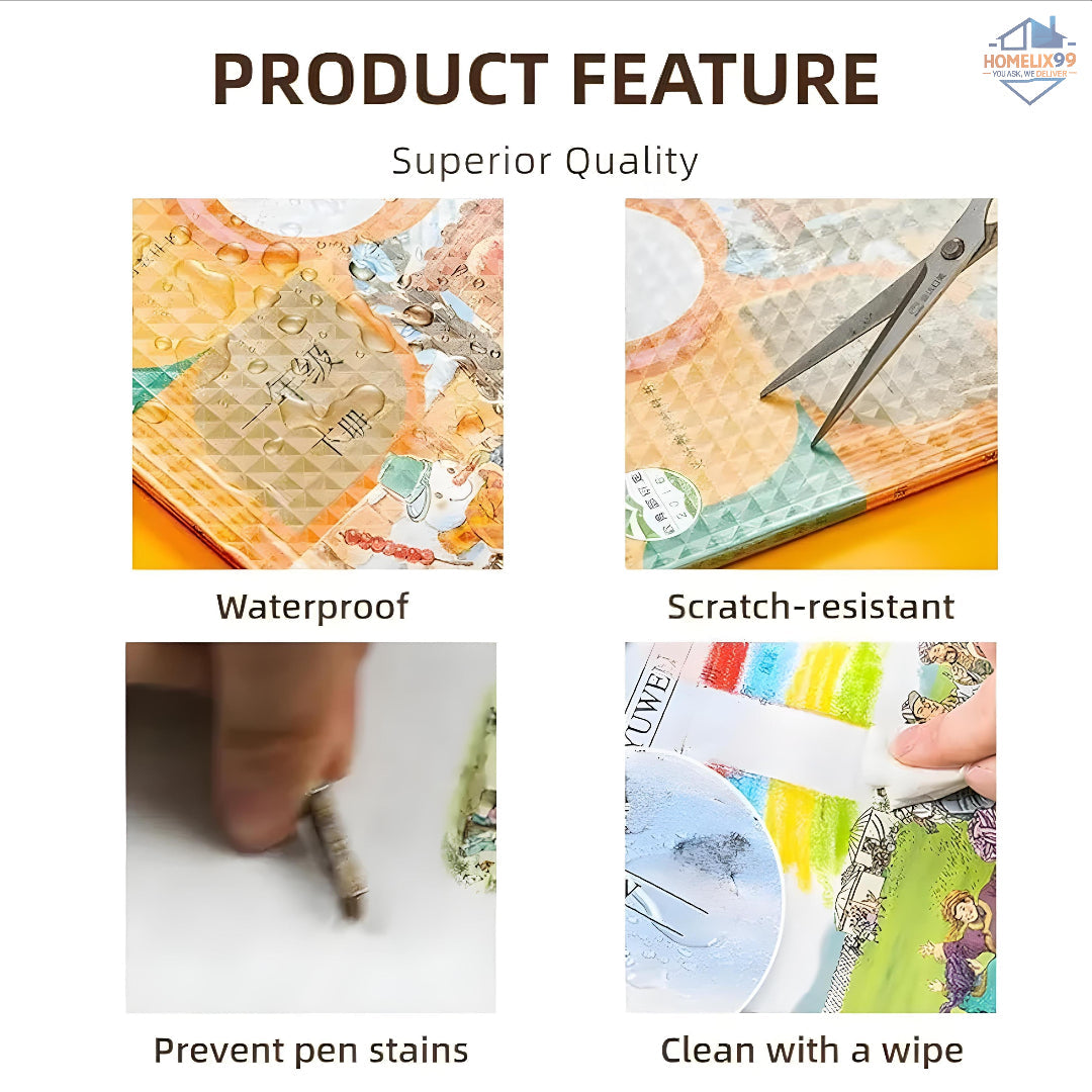 Self-Adhesive Transparent Book Covers (30-Pack) – Waterproof & Easy Peel Protection