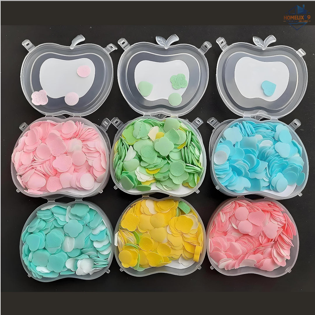 Apple-Shaped Travel Soft Paper Soap Flower – Pocket Hygiene on the Go
