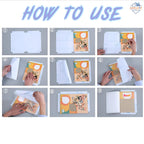 Self-Adhesive Transparent Book Covers (30-Pack) – Waterproof & Easy Peel Protection