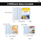 Self-Adhesive Transparent Book Covers (30-Pack) – Waterproof & Easy Peel Protection