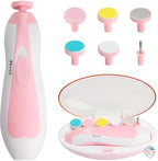 Electric Nail Trimmer for Babies – Safe & Silent Nail Cutter with LED Light