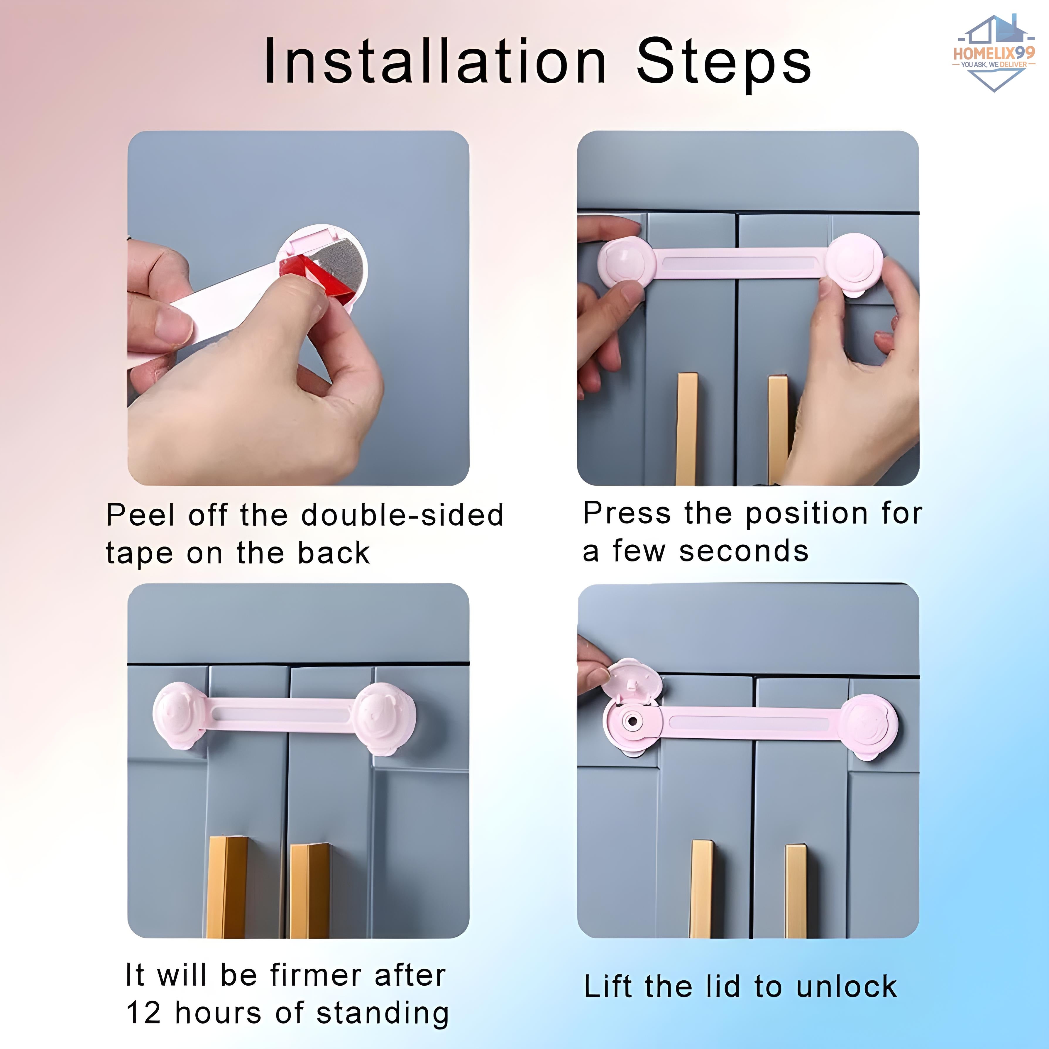 Baby Safety Locks – Childproof Cabinet, Drawer & Appliance Locks