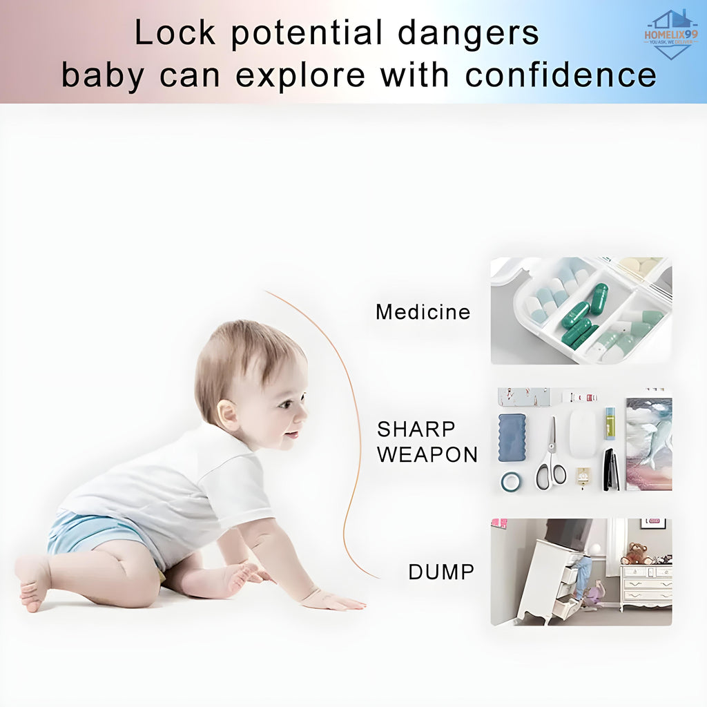 Baby Safety Locks – Childproof Cabinet, Drawer & Appliance Locks