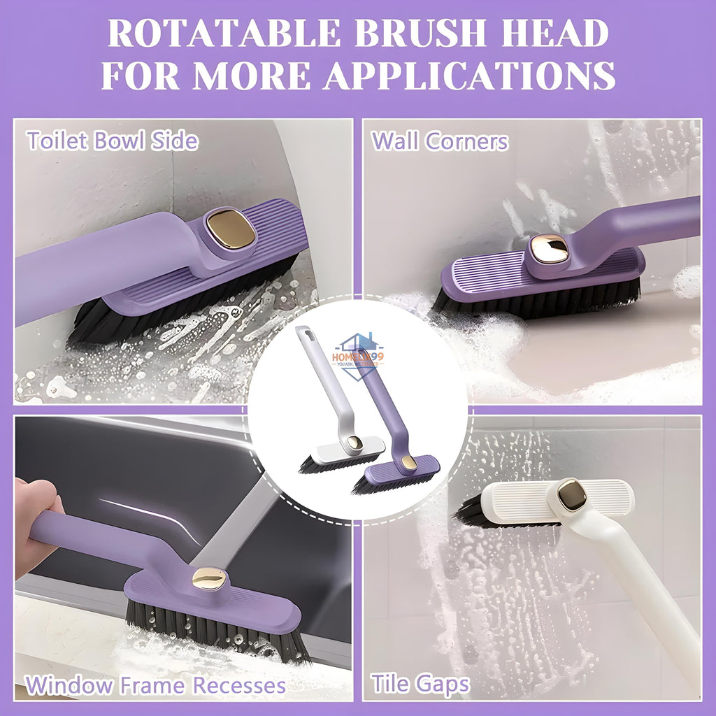 360° Rotating Crevice Cleaning Brush – V-Shape, Multi-Surface, Gap Cleaner