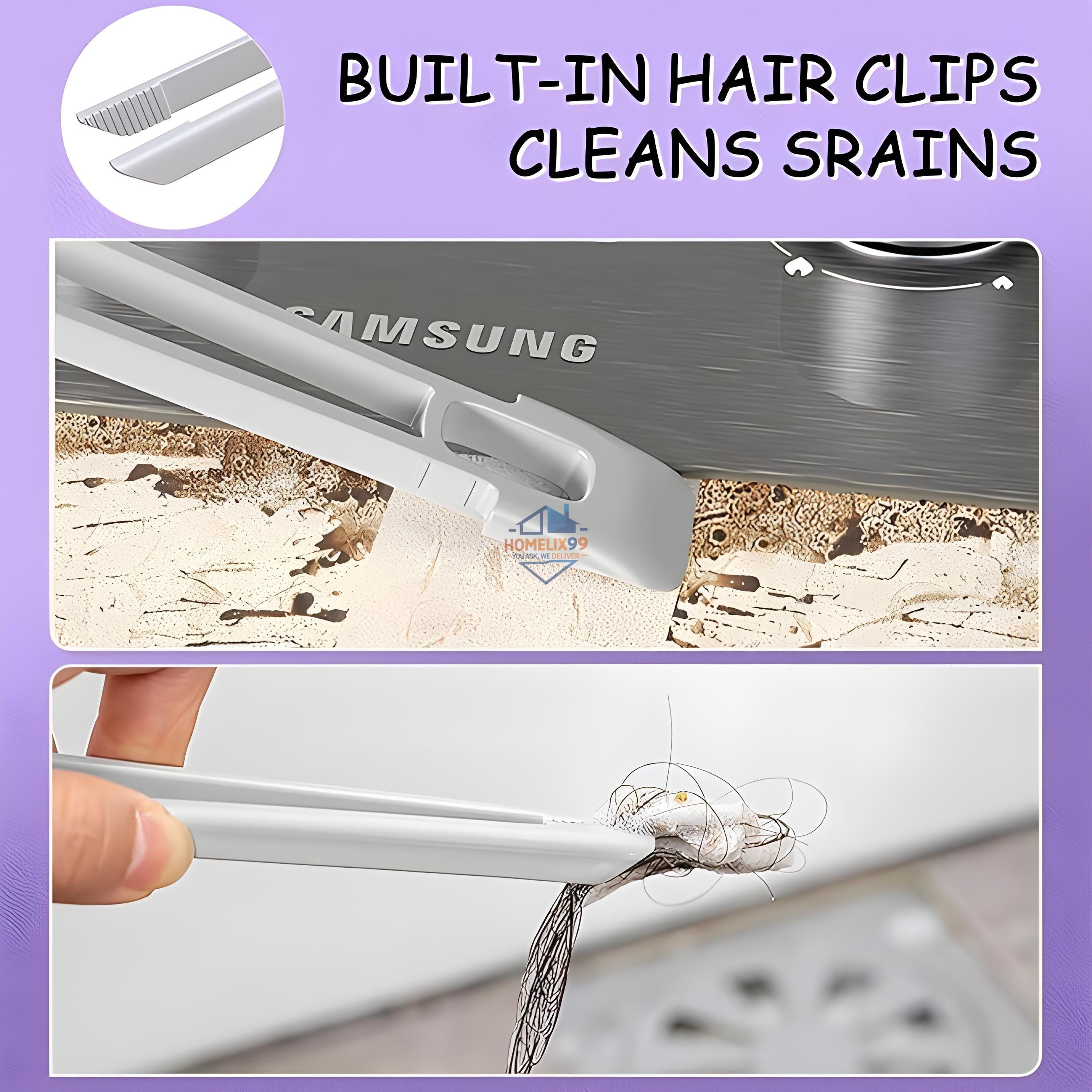 360° Rotating Crevice Cleaning Brush – V-Shape, Multi-Surface, Gap Cleaner
