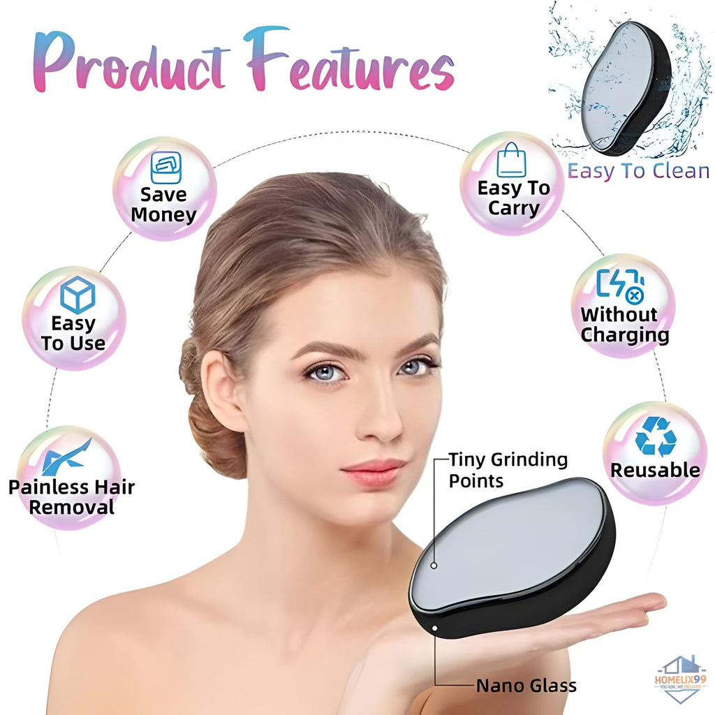 Magic Crystal Hair Eraser – Painless, Reusable Nano Hair Removal Tool