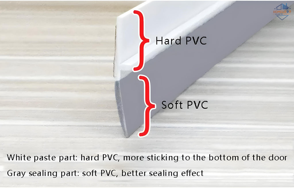 Multicolor Draft Excluder Door Seal Strip – Self-Adhesive, Weatherproof & Noise-Blocking