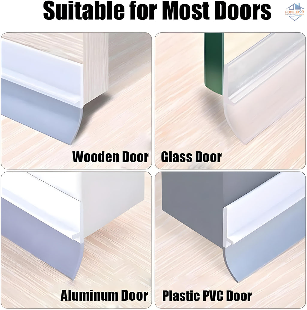 Multicolor Draft Excluder Door Seal Strip – Self-Adhesive, Weatherproof & Noise-Blocking