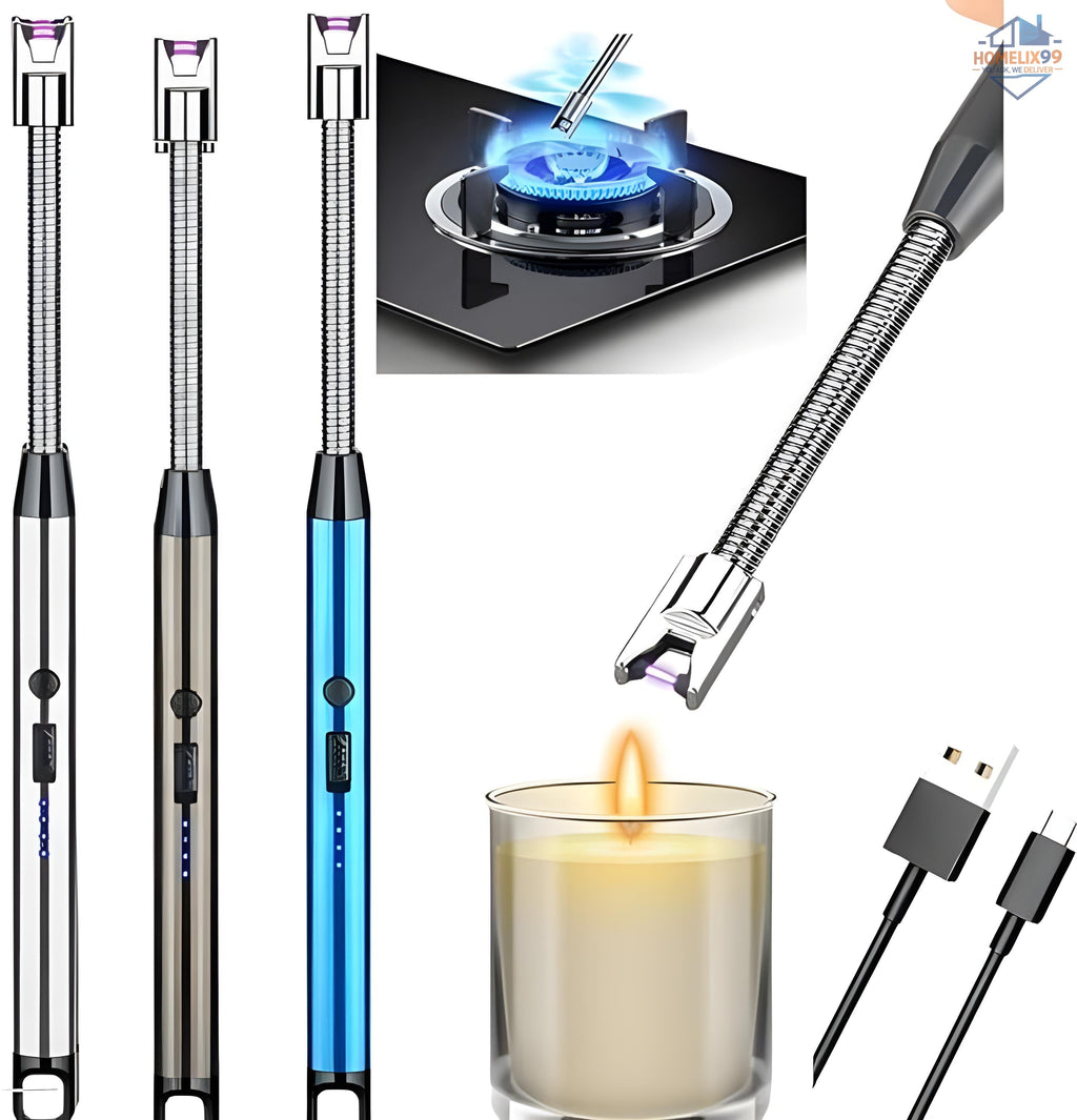 USB Rechargeable Arc Lighter – Flameless, Windproof & Smart Ignition