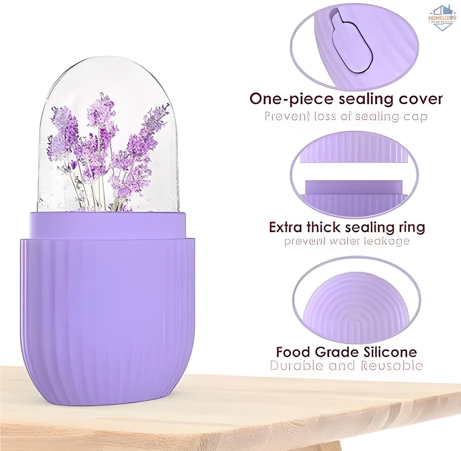 Beauty Face Massage Ice Roller – Skin Cooling, Puffiness Reducing & Glow Boosting Tool