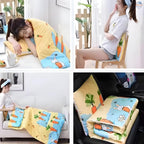 2-in-1 Pillow Quilt – Convertible Cushion Blanket for Travel, Office & Home