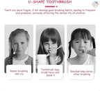 360° U-Shaped Kids Toothbrush – Soft Silicone Bristles for Easy & Fun Brushing