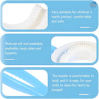 360° U-Shaped Kids Toothbrush – Soft Silicone Bristles for Easy & Fun Brushing