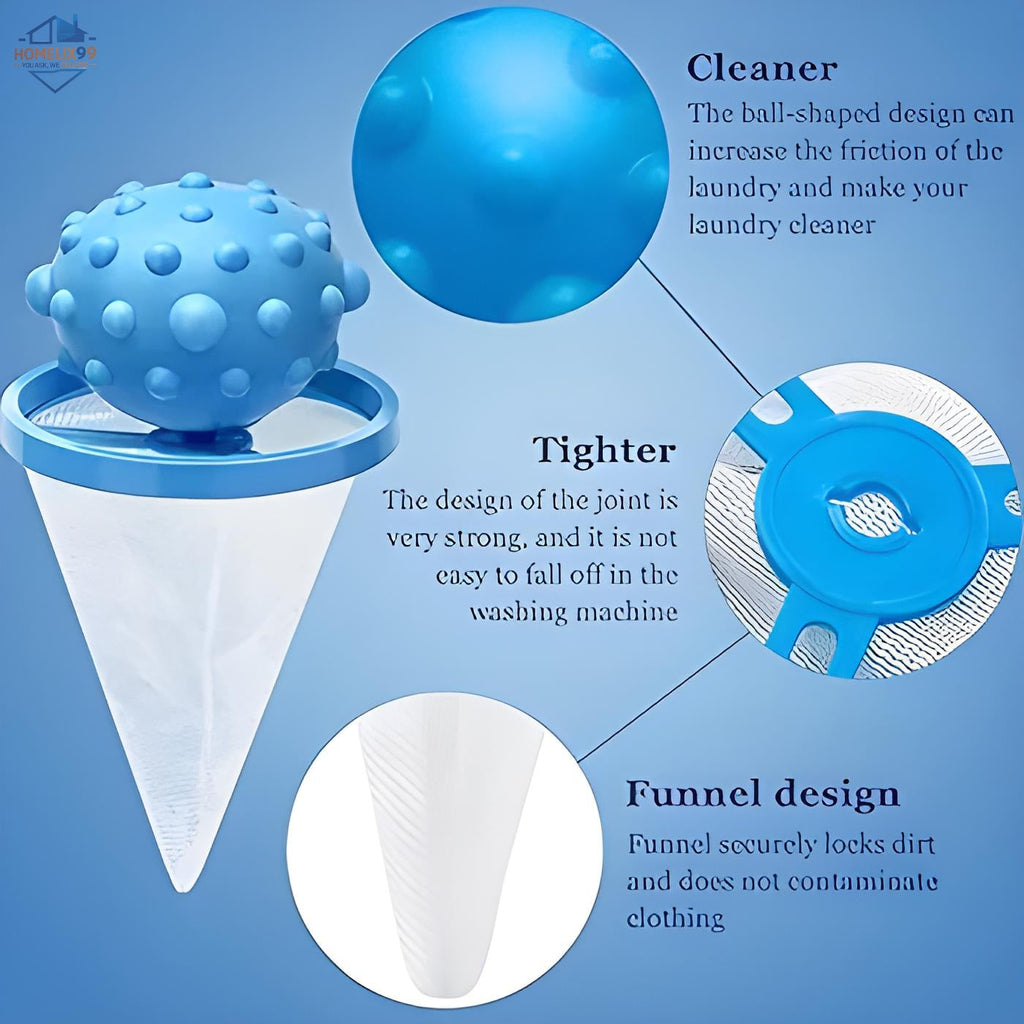 Lint Catcher for Washing Machine – Reusable Floating Hair & Fluff Filter