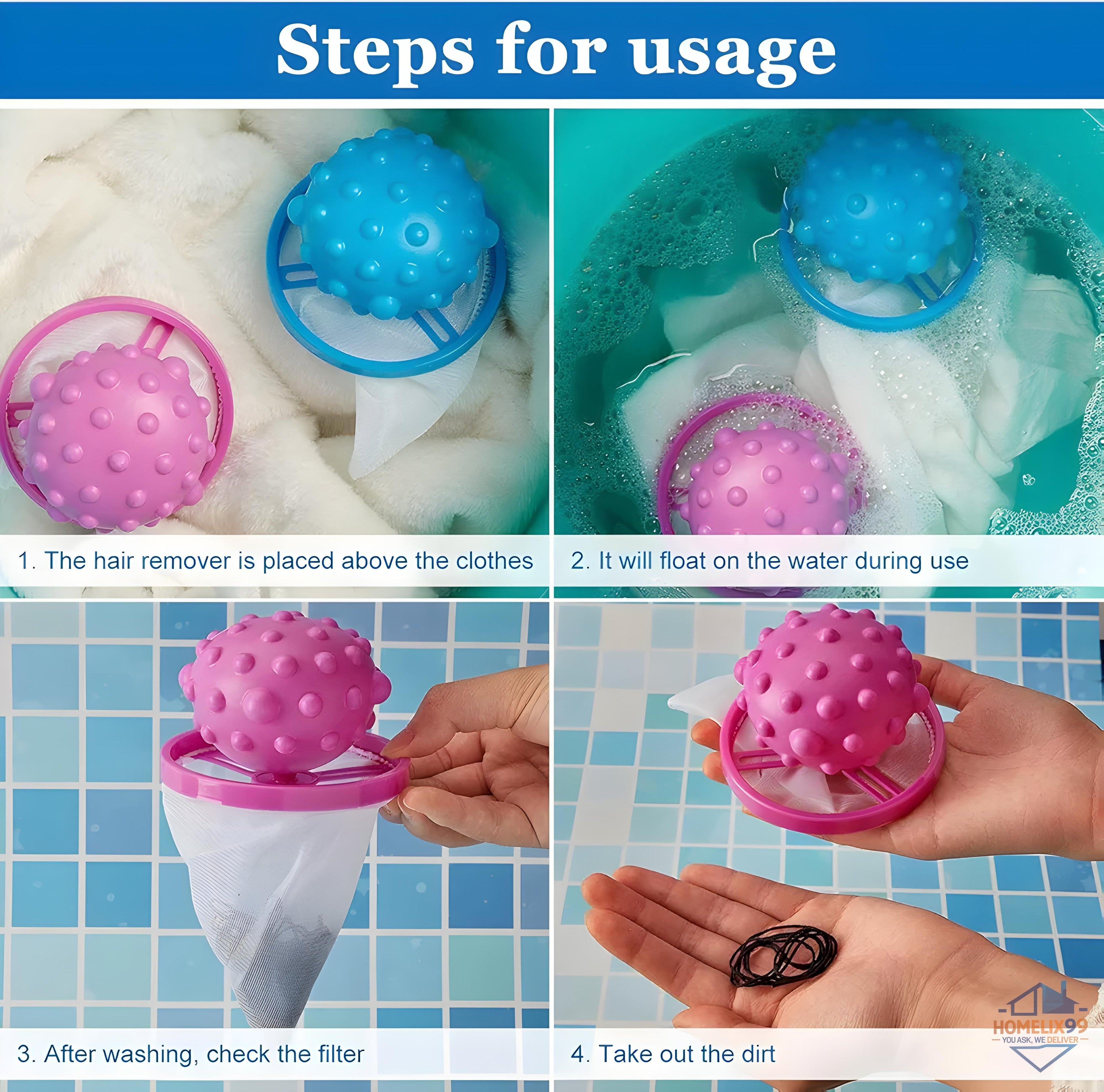 Lint Catcher for Washing Machine – Reusable Floating Hair & Fluff Filter