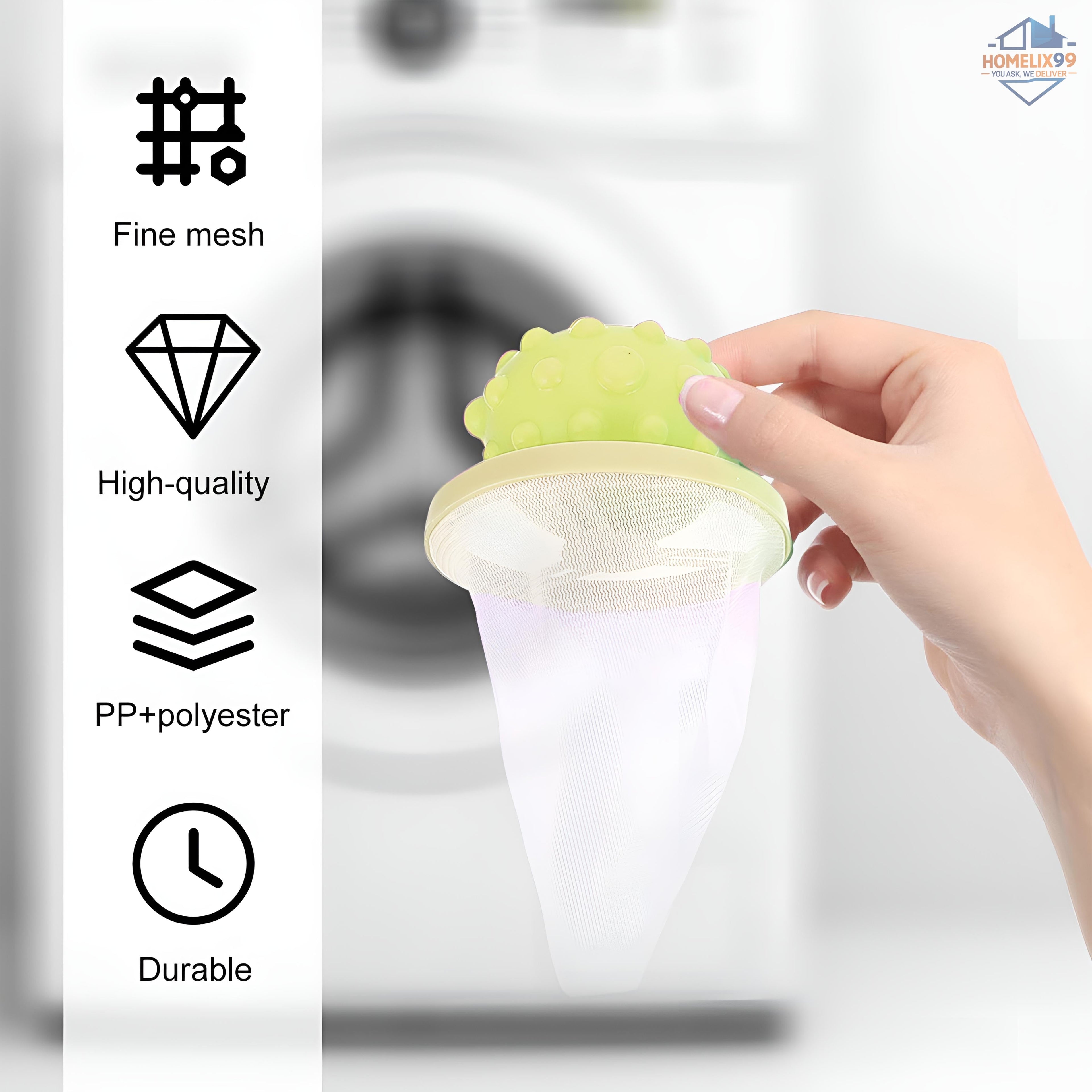 Lint Catcher for Washing Machine – Reusable Floating Hair & Fluff Filter