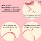 Metallic Spiral Cable Protector Wrap – Anti-Chew & Tangle-Free Cord Saver (Universal Fit)