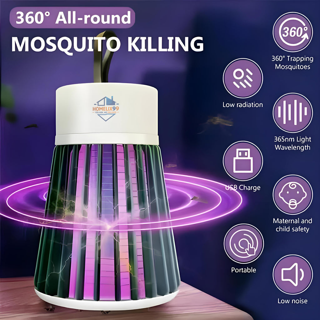 Mosquito Killer Lamp – 360° UV Trap with Safe & Silent Operation