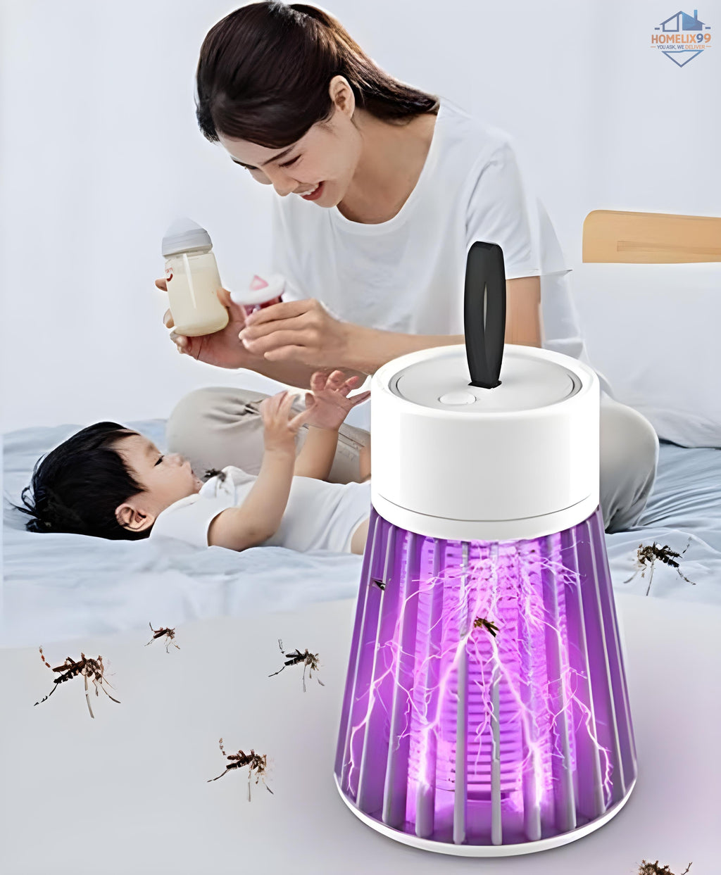 Mosquito Killer Lamp – 360° UV Trap with Safe & Silent Operation