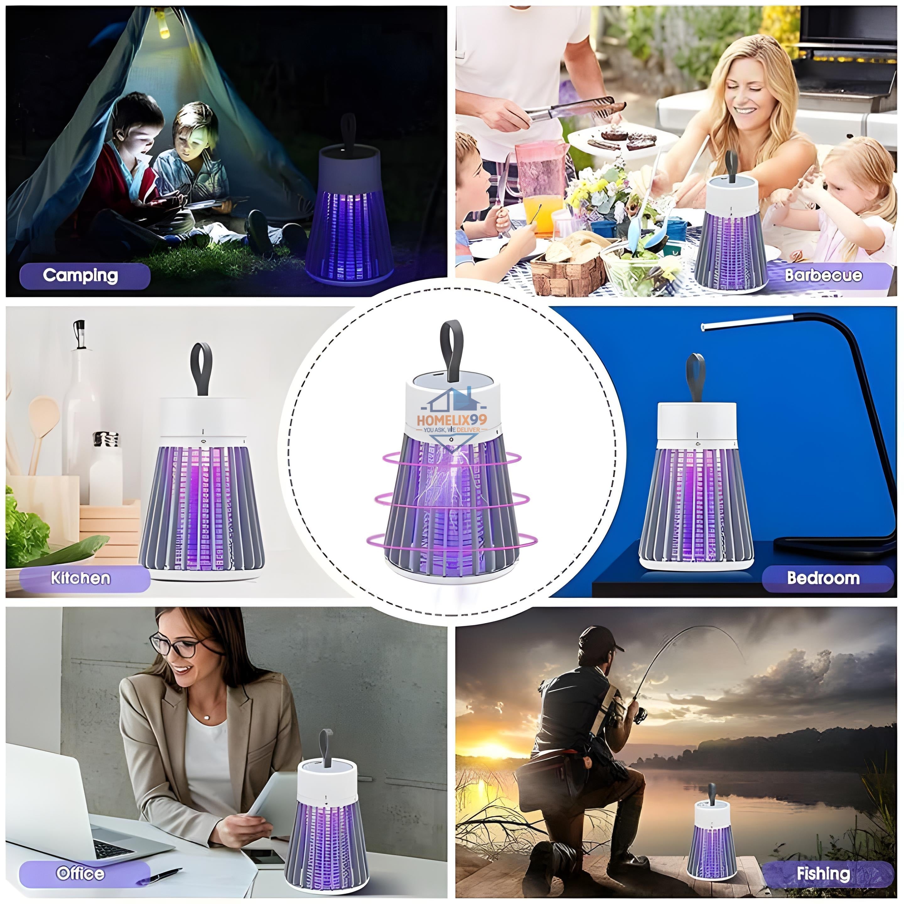 Mosquito Killer Lamp – 360° UV Trap with Safe & Silent Operation