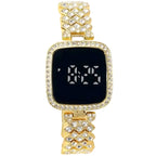 LED Digital Rhinestone Watch – Stylish Bling Timepiece for Women & Girls