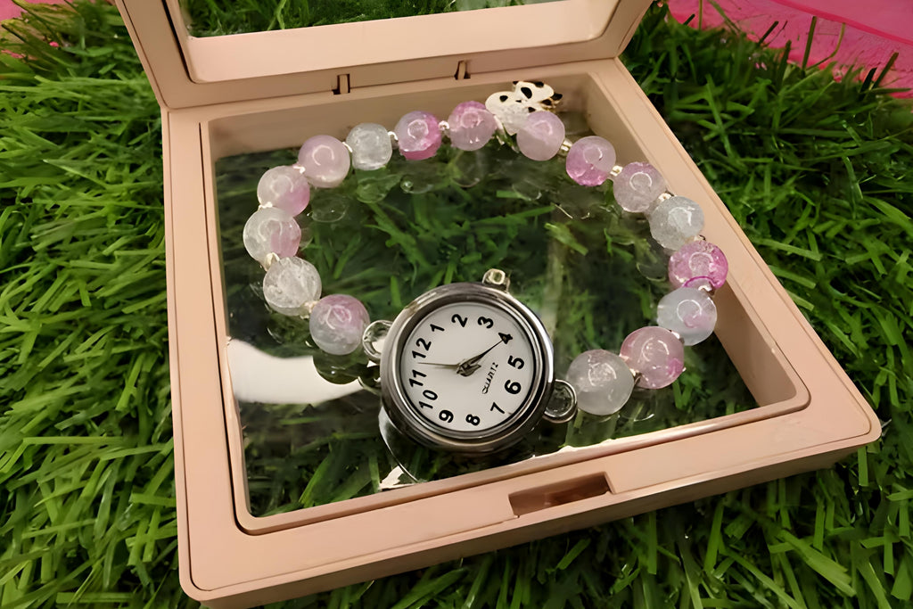Diamond Bracelet Watch – Rose Gold Luxury Fashion Analog Quartz Watch for Women