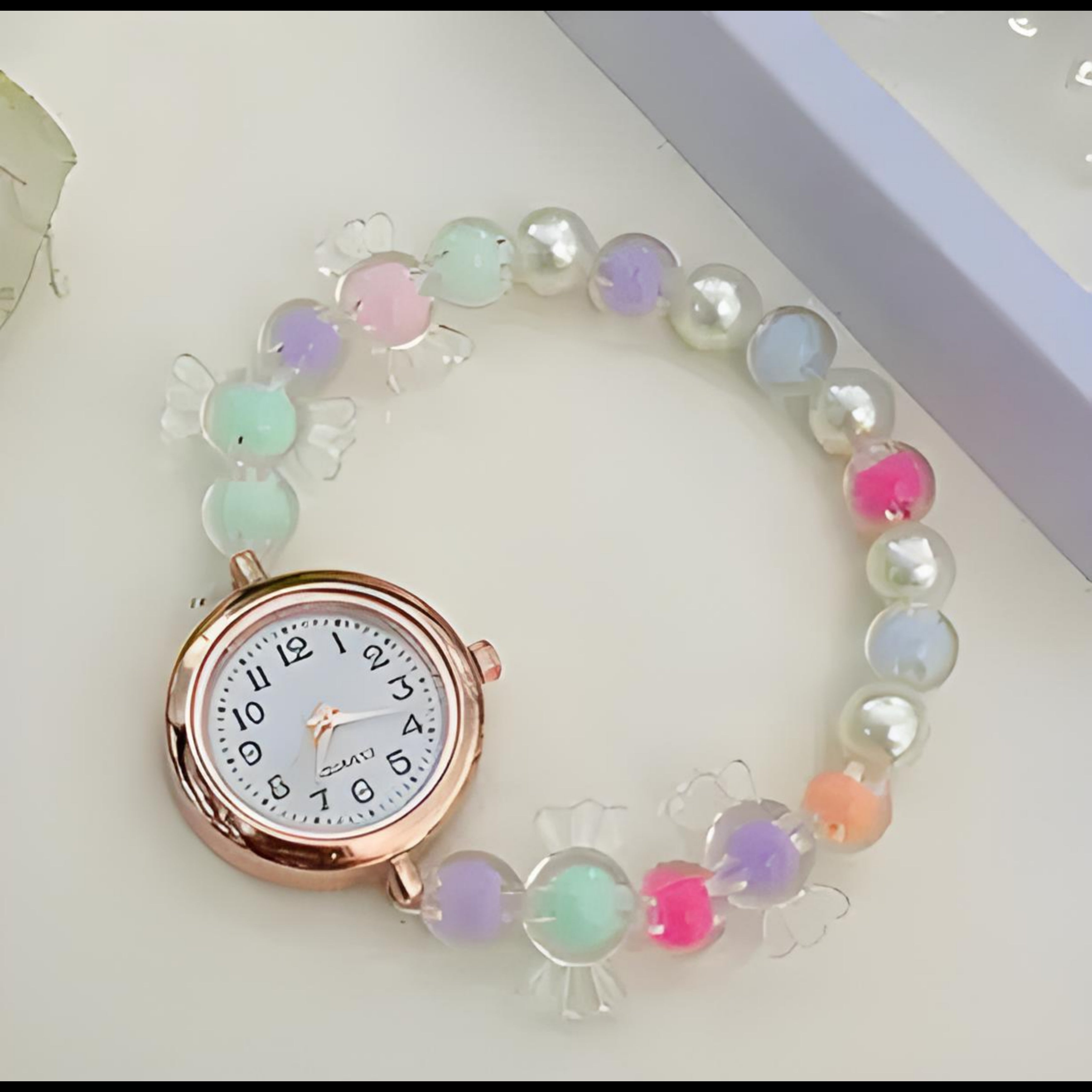 Diamond Bracelet Watch – Rose Gold Luxury Fashion Analog Quartz Watch for Women
