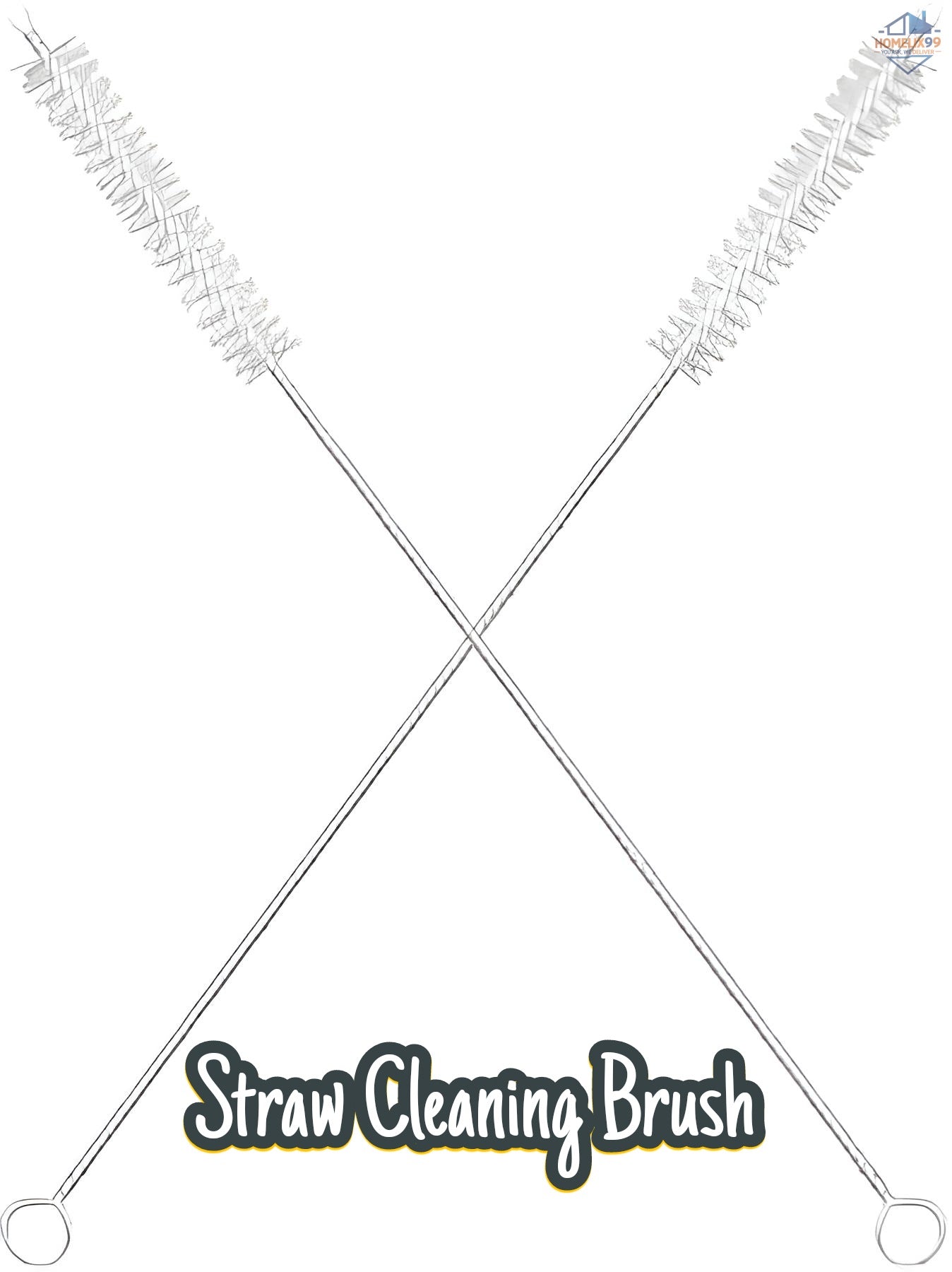 Long Straw Cleaning Brush Set – Reusable Nylon Bristle Cleaners for Bottles, Straws & Tubes