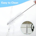 Long Straw Cleaning Brush Set – Reusable Nylon Bristle Cleaners for Bottles, Straws & Tubes