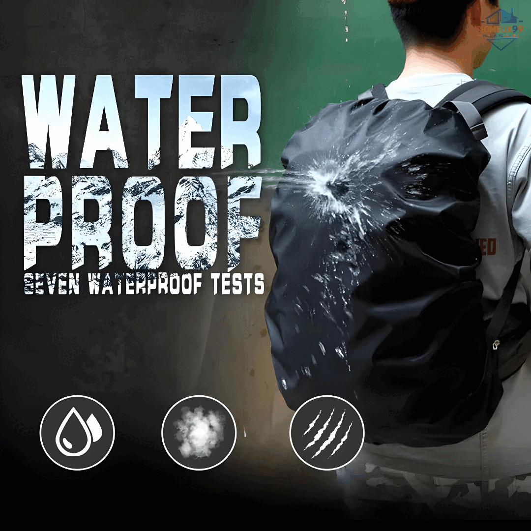 Waterproof Backpack Rain Cover with Buckle Strap – Dustproof, Windproof & UV Resistant