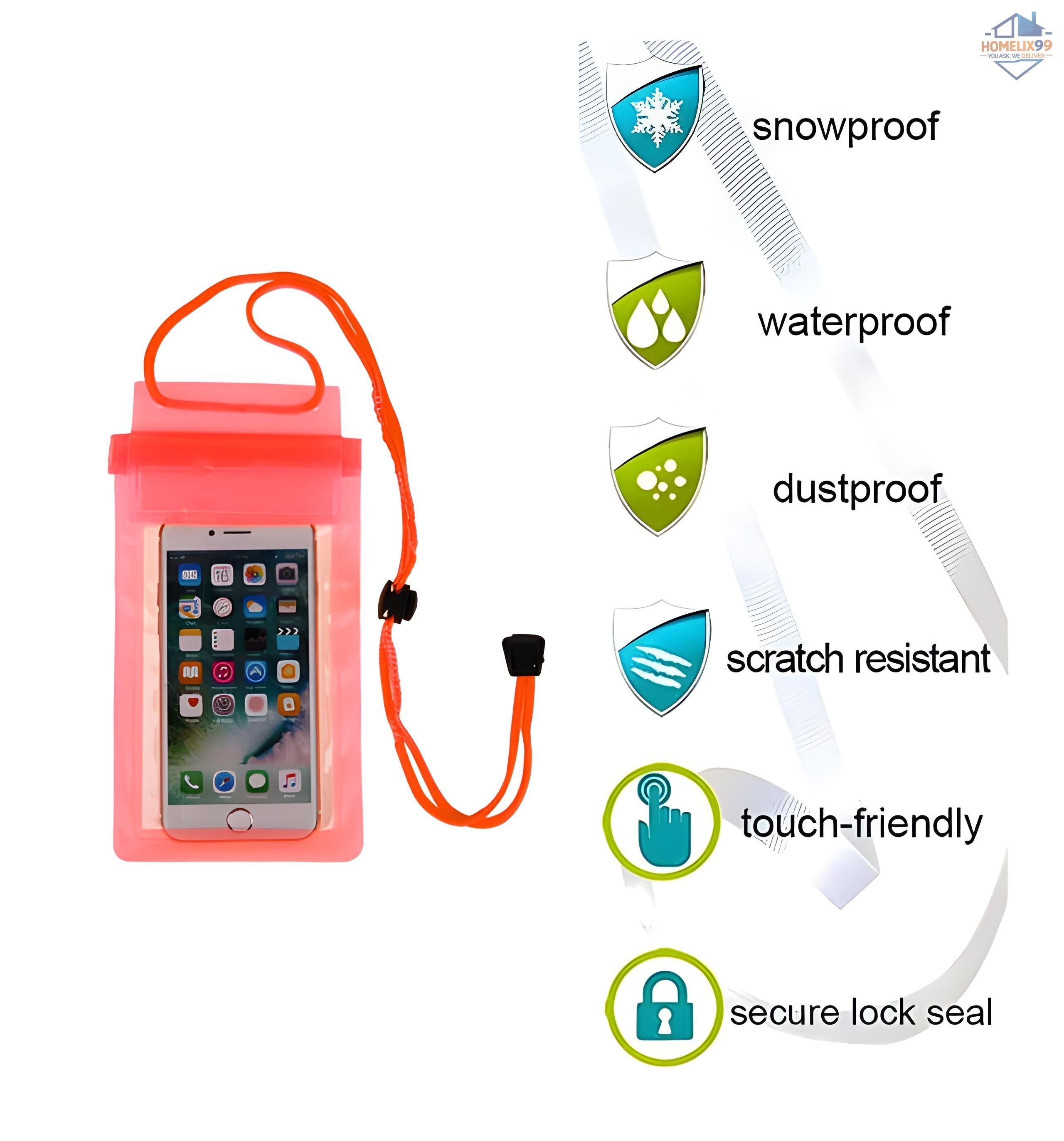 Waterproof Mobile Pouch – IPX8 Certified Phone Cover with Camera-Friendly Clarity