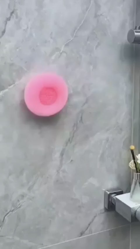 Bath Sponge Cleaning Brush with Suction Cup – Soft 3D Exfoliating Massager for All Ages 🛁🌈