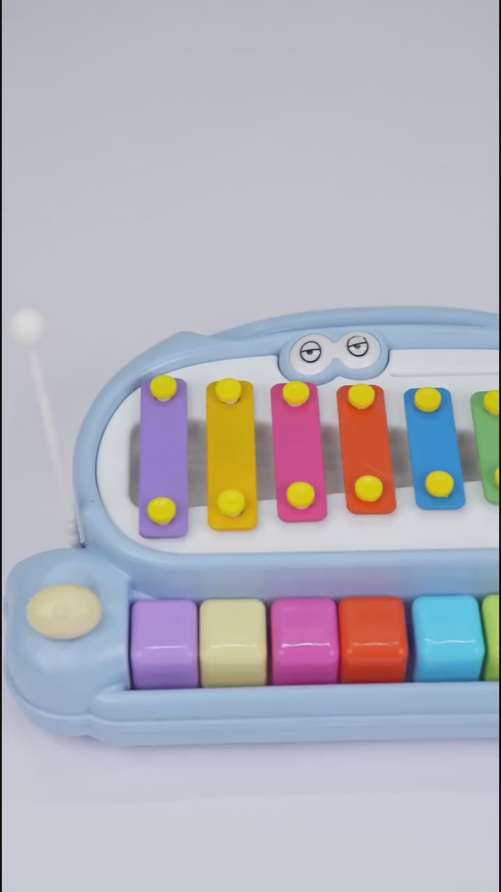 2-in-1 Piano Xylophone Toyset – Musical Fun for Kids 🎹🌈
