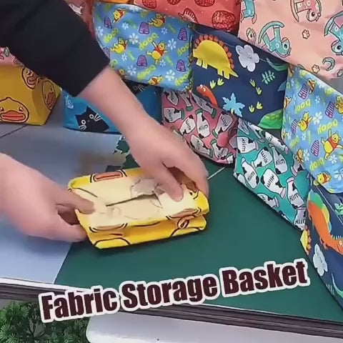 🧺 Foldable Small Multipurpose Canvas Storage Box – For Home, Kids & Travel 🧳