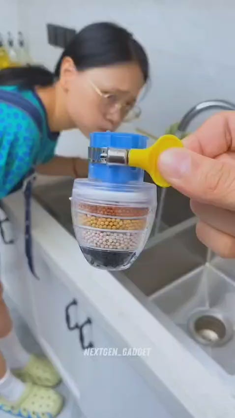Six-Layer Carbon Faucet Filter – Universal Kitchen Tap Water Purifier