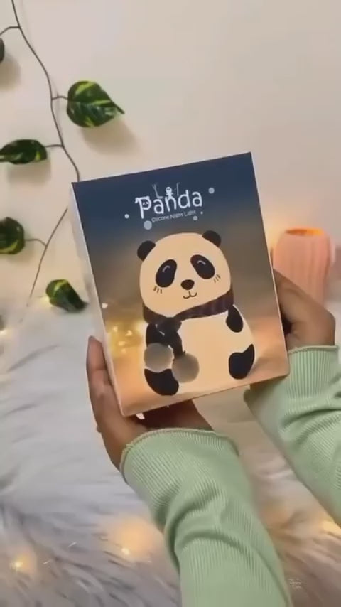 Silicone Panda Touch Lamp for Kids – 7-Color LED Night Light, Rechargeable & BPA-Free