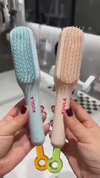 💆‍♀️ Self-Cleaning Hair Comb with Retractable Bristles – Anti-Static & Scalp Massage Brush ✨