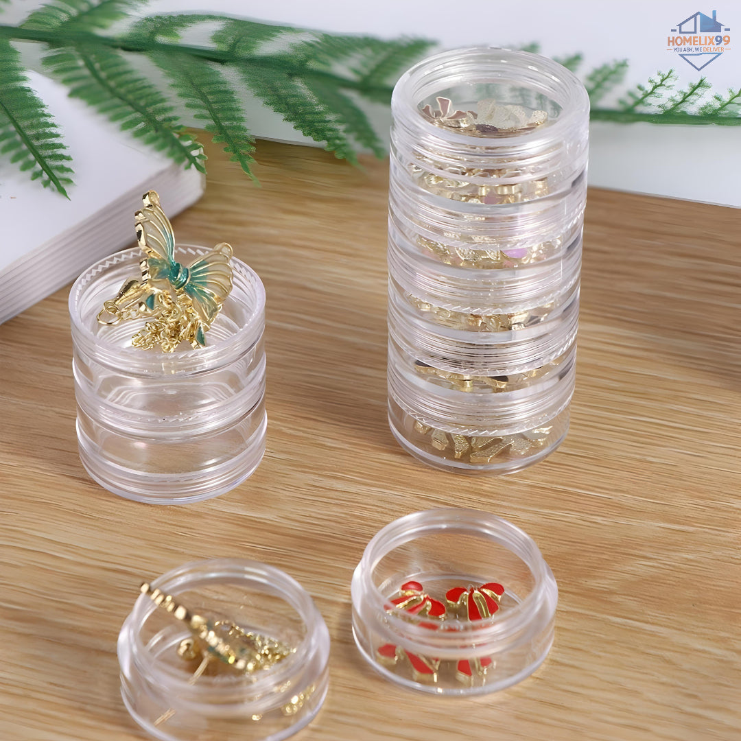 Pocket-Sized Jewellery Organizer Box – Modular Mini Storage for Pills, Jewelry & More