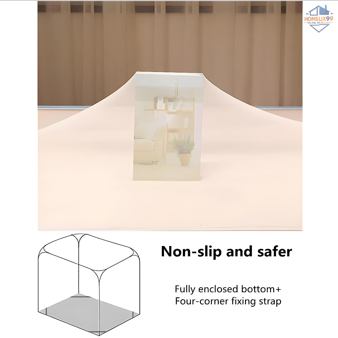 Premium Mosquito Net for Bed – Safe, Breathable & Full Coverage Protection