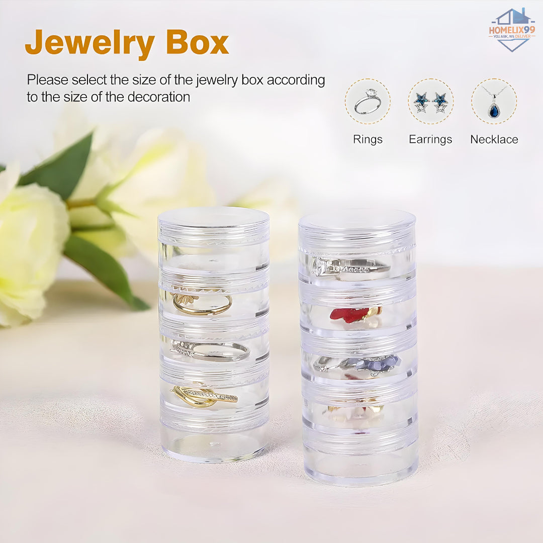Pocket-Sized Jewellery Organizer Box – Modular Mini Storage for Pills, Jewelry & More