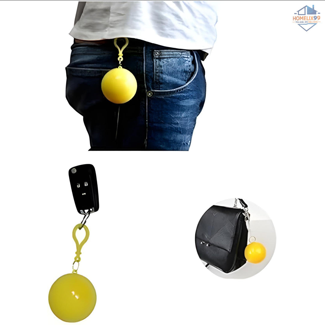 Compact Raincoat in a Ball – Pocket-Sized Emergency Rainwear