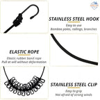 Folding Travel Clothes Rope with Clips – Compact Drying Line for Trips & Outdoors